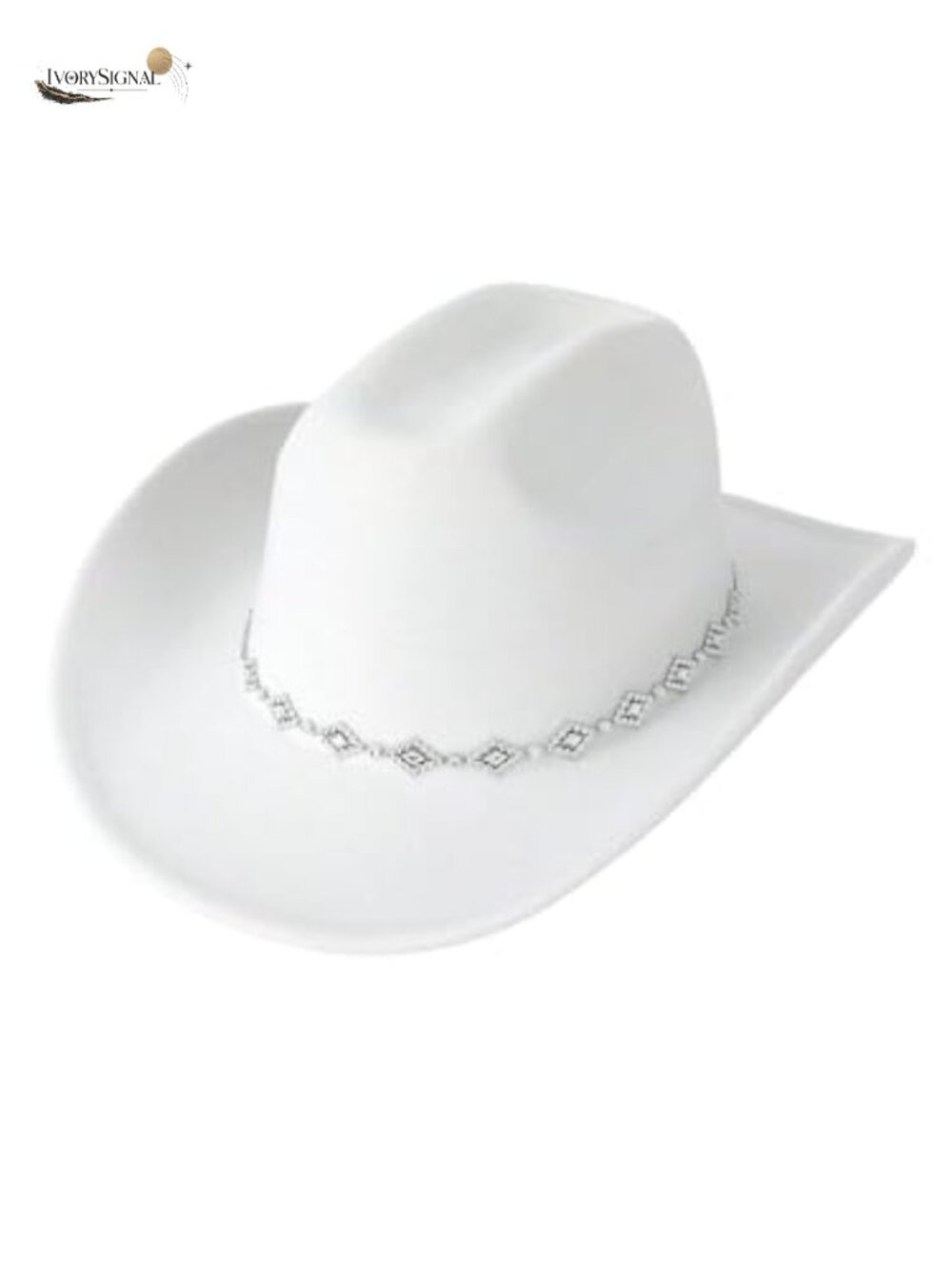 Cowgirl Hat Wide Brim Rhinestone Western Party
